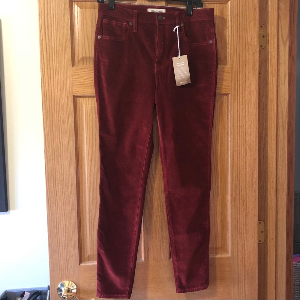 Women’s Madewell Rust Orange Corduroy Skinny Pant